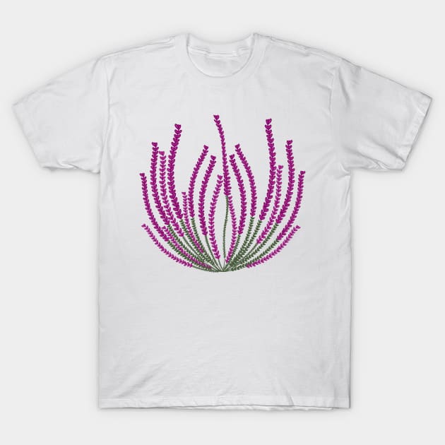 Heather flowers T-Shirt by KateQR